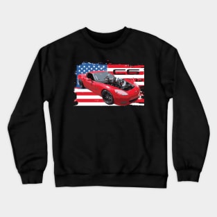 Cleetus McFarland C6 Ruby Turbo Red Vette Freedom Crewneck Sweatshirt